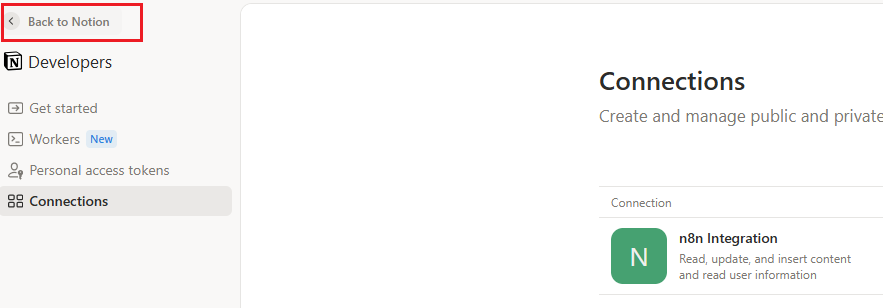 آموزش اتصال Notion به n8n