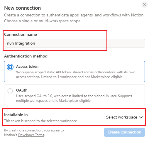 آموزش اتصال Notion به n8n